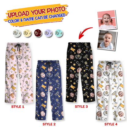 Best Dad Ever Custom Face Pajamas Pattern - Personalized Photo Christmas Pajamas