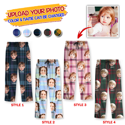 Custom Photo Human And Pet Faces - Custom Face Pajamas Pattern - Personalized Photo Christmas Pajamas