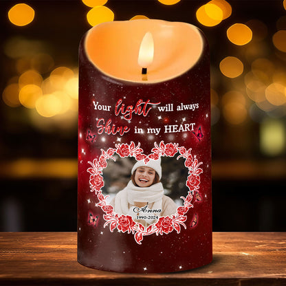 Hearts And Minds Candle  - Personalized Flameless LED Candle