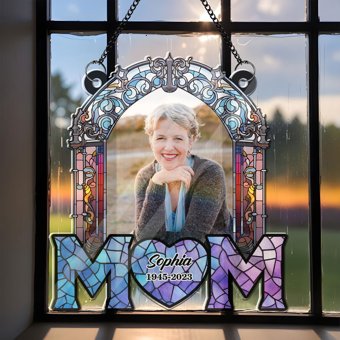 I Miss You Hanging Door - Memorial Hanging Door Acrylic - Personalized Custom Shape Window Hanging Acrylic