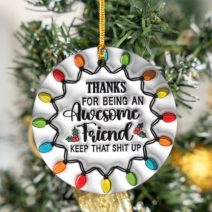 God Bless Our Family Acrylic Ornament - Memorial Custom Acrylic Ornament - Custom Ornament