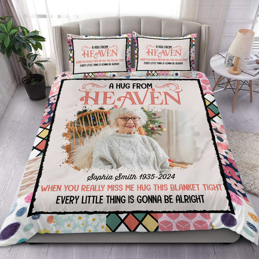 Hug Me Personalized Custom Bedding Set - Christmas Gift, Sympathy Gift