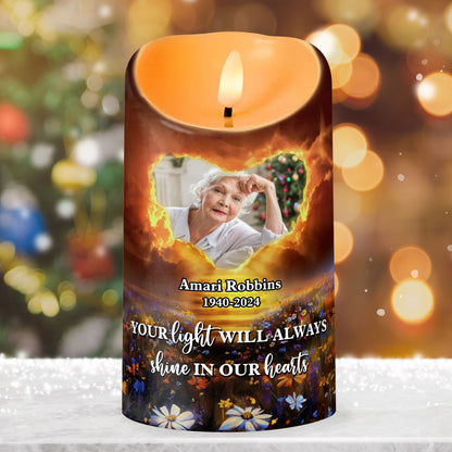 My Favorite Hello Custom Memorial Candle - Personalized Flameless LED Candle