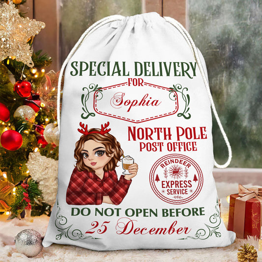 North Pole Post Office - Christmas Family Gift - Personalized Christmas Sack - Custom Christmas Bag