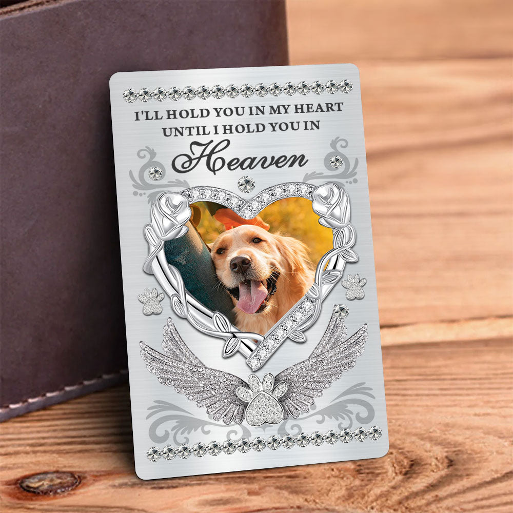 Hold You In Heaven Missing You - Memorial Gift Ideas - Personalized Wallet Card