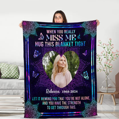 You Have The Strength To Get Through This Memorial - Remembrance Gift - Memorial Personalized Custom Blanket - Christmas Gift, Sympathy Gift