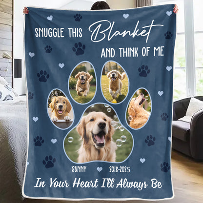 I Will Always Be Custom Pet Photo - Memorial Dog Lover Personalized Custom Blanket - Christmas Gift, Sympathy Gift For Pet Lover