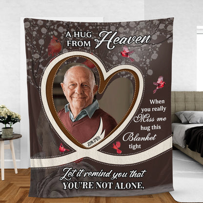 Let It Remind You Blanket Memorial - Remembrance Gift - Memorial Personalized Custom Blanket - Christmas Gift, Sympathy Gift