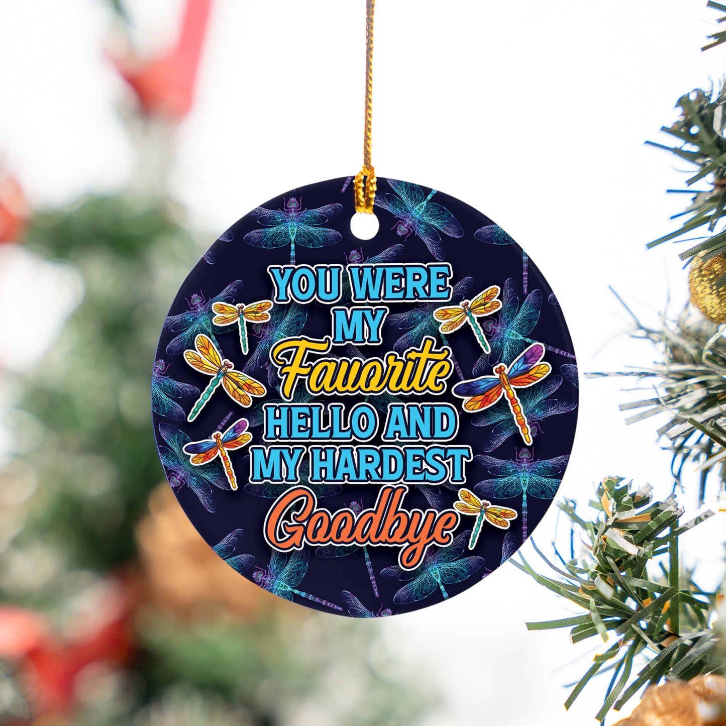 Favorite Hello Acrylic Ornament - Memorial Custom Acrylic Ornament - Custom Ornament