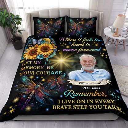 Spirit Of A Dragonfly - Memorial Personalized Custom Bedding Set - Christmas Gift, Sympathy Gift