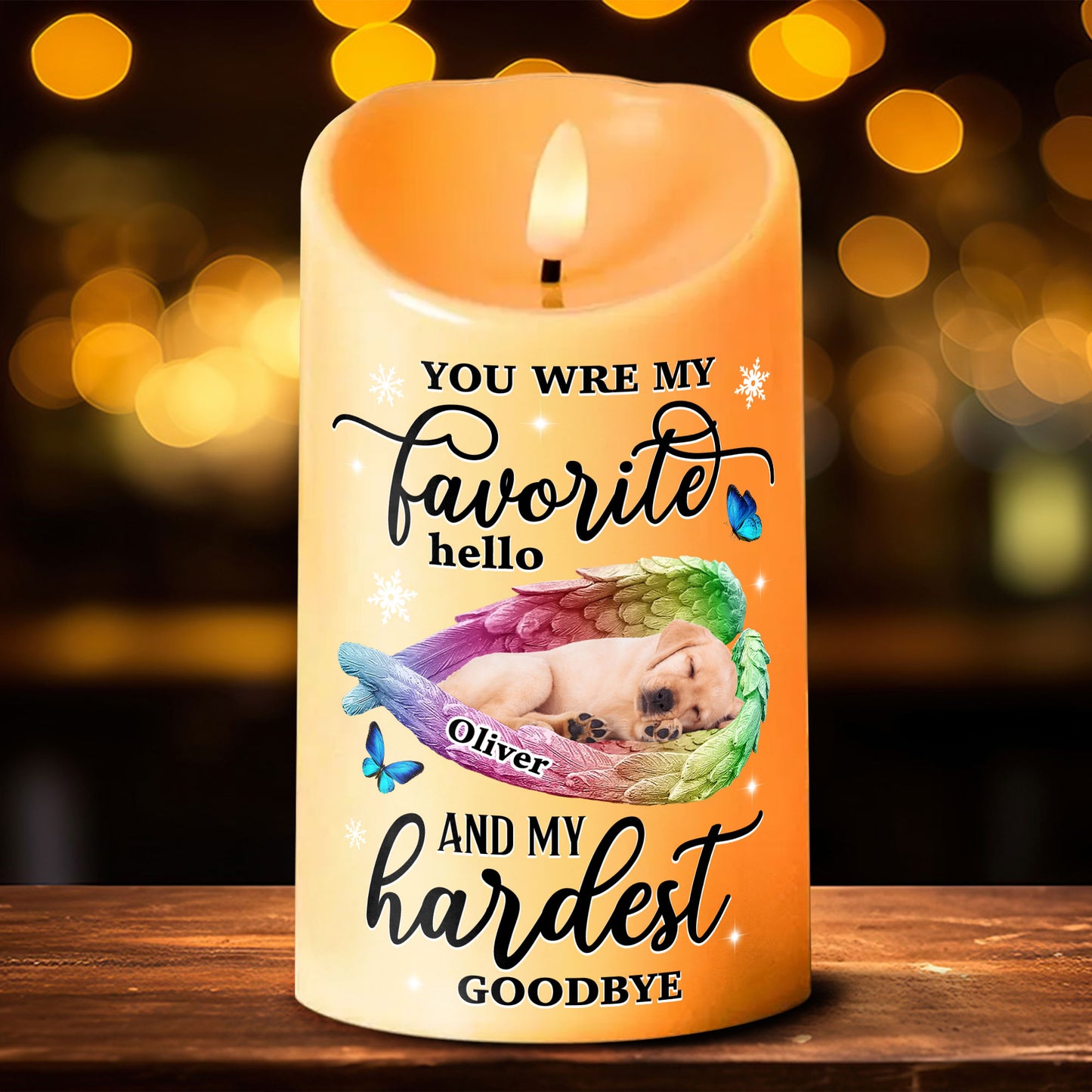 If Love Could Have Saved You - Personalized Flameless LED Candle