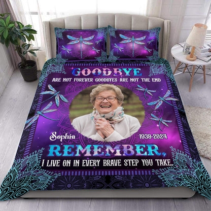 Goodbye Are Not Forever . Personalized Custom Bedding Set - Christmas Gift, Sympathy Gift