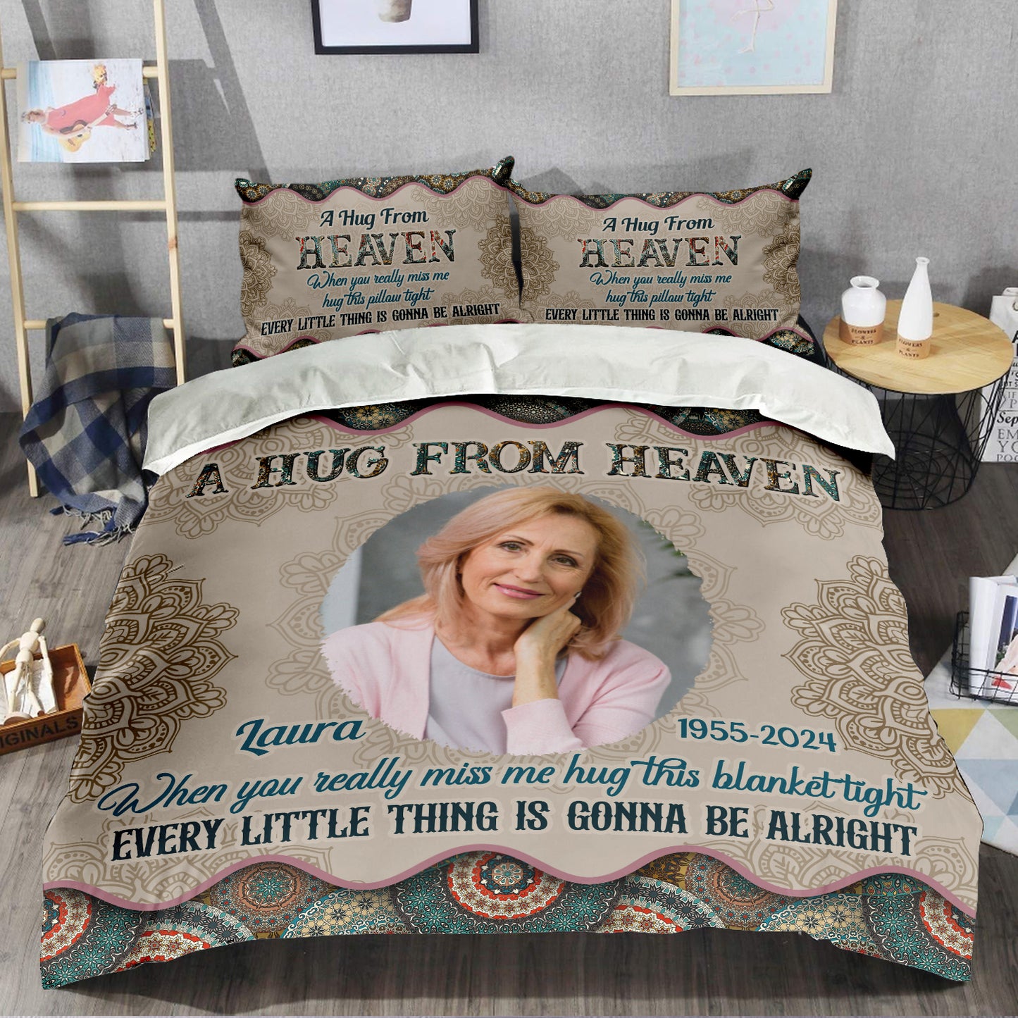 Gonna Be Alright Personalized Custom Bedding Set - Christmas Gift, Sympathy Gift