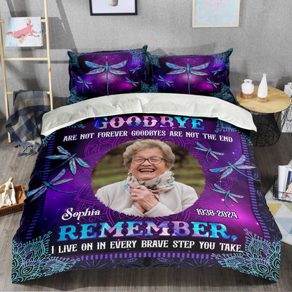 Goodbye Are Not Forever . Personalized Custom Bedding Set - Christmas Gift, Sympathy Gift