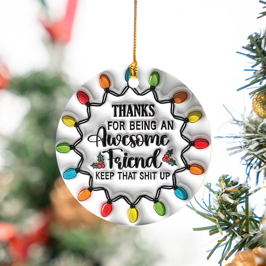 God Bless Our Family Acrylic Ornament - Memorial Custom Acrylic Ornament - Custom Ornament