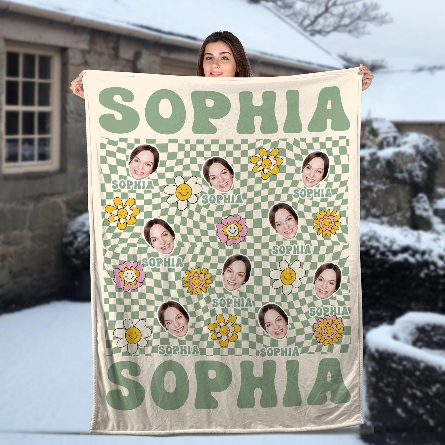 RETRO Multi Style - Personalized Custom Blanket - Christmas Gift, Gift For Her