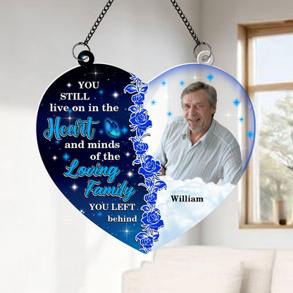 You Will Always Stay In My Heart Haning Door - Memorial Hanging Door Acrylic - Personalized Custom Shape Window Hanging Acrylic