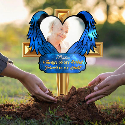 Always On My Mind - Memorial Personalized Custom Acrylic Garden Stake