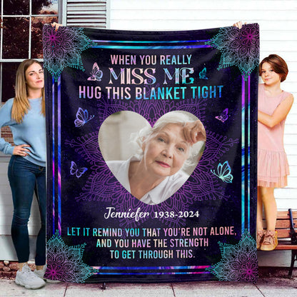 You Have The Strength To Get Through This Memorial - Remembrance Gift - Memorial Personalized Custom Blanket - Christmas Gift, Sympathy Gift