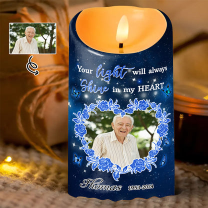 Hearts And Minds Candle  - Personalized Flameless LED Candle