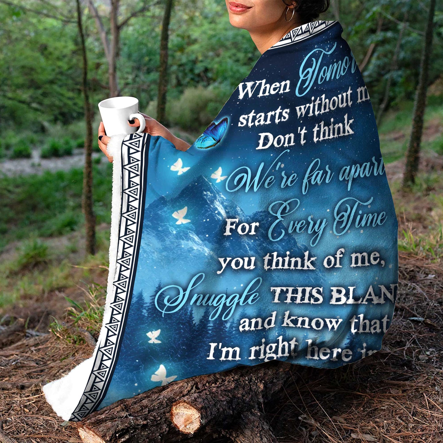 I'm Right Here In Your Heart - Personalized Memory Blanket - Remembrance Gift - Memorial Personalized Custom Blanket - Christmas Gift, Sympathy