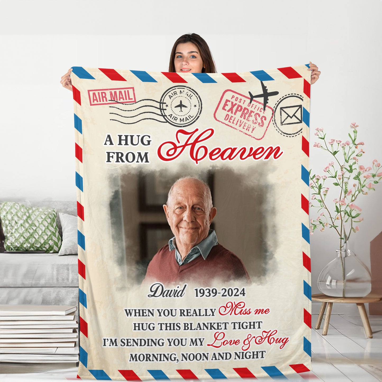 Filled With Memories Letter Blanket Memorial - Remembrance Gift - Memorial Personalized Custom Blanket - Christmas Gift, Sympathy Gift