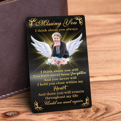 Missing You - Memorial Gift Ideas - Personalized Wallet Card