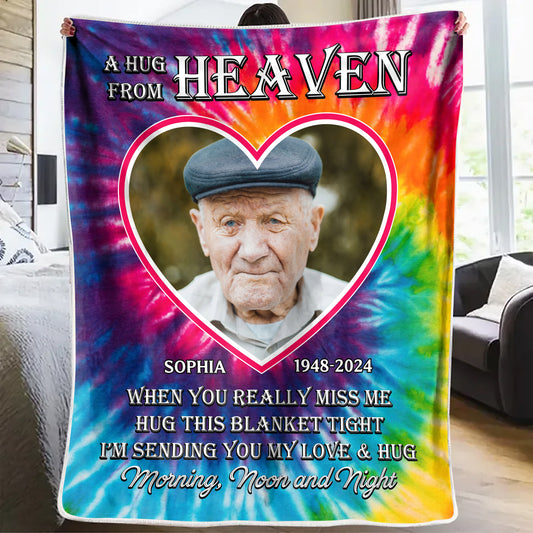 Let It Remind You Peace Blanket Memorial - Remembrance Gift - Memorial Personalized Custom Blanket - Christmas Gift, Sympathy Gift