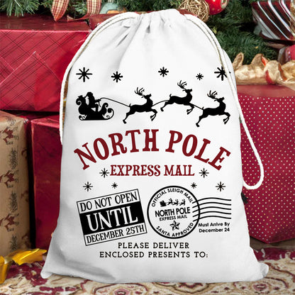 Non Custom Sack - Hold All Your Presents in the Christmas Party - North Pole Delivery Bag