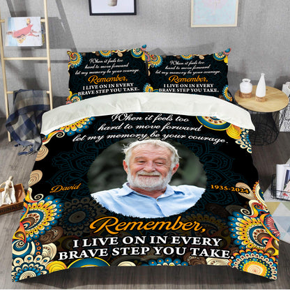 Peace Hug You Day and Night - Memorial Personalized Custom Bedding Set - Christmas Gift, Sympathy Gift