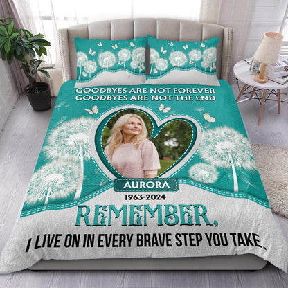 A Hug From Heaven Dandelion Memorial Personalized Custom Bedding Set - Christmas Gift, Sympathy Gift