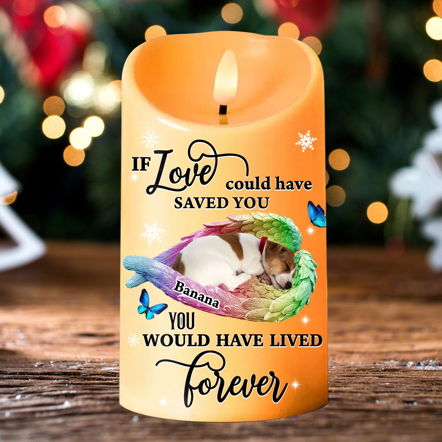 If Love Could Have Saved You - Personalized Flameless LED Candle