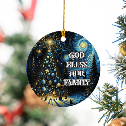 God Bless Acrylic Ornament - Memorial Custom Acrylic Ornament - Custom Ornament