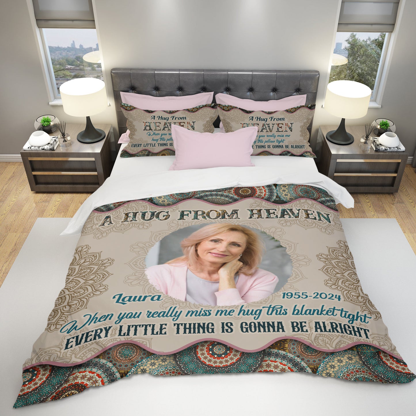 Gonna Be Alright Personalized Custom Bedding Set - Christmas Gift, Sympathy Gift