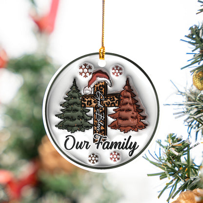 God Bless Our Family Ornament - Custom Acrylic Ornament - Custom Ornament