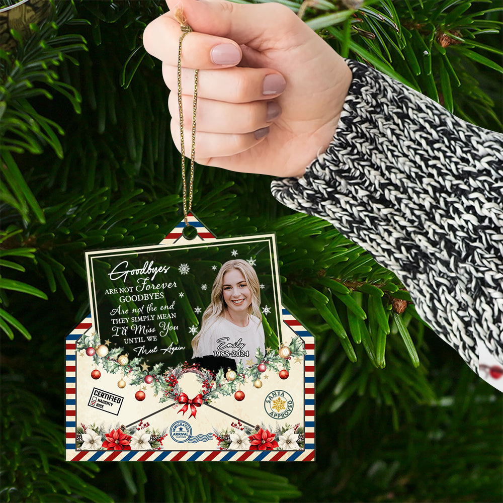 Letter From Heaven Personalized Acrylic Ornament - Memorial Custom Acrylic Ornament - Custom Ornament