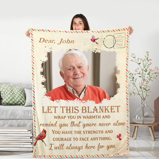 I Will Always Here For You Blanket Memorial - Remembrance Gift - Memorial Personalized Custom Blanket - Christmas Gift, Sympathy Gift