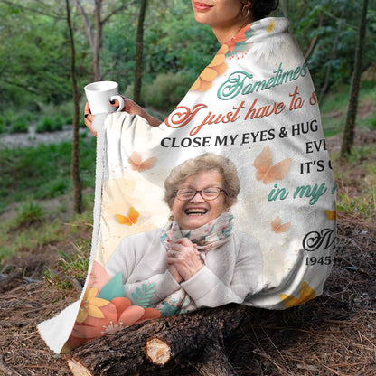 3D Flowers In Loving Memory Remembrance Gift - Memorial Personalized Custom Blanket - Christmas Gift, Sympathy Gift