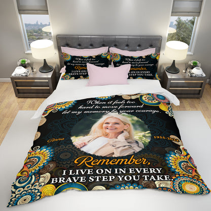 Peace Hug You Day and Night - Memorial Personalized Custom Bedding Set - Christmas Gift, Sympathy Gift