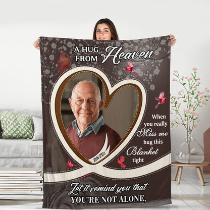 Let It Remind You Blanket Memorial - Remembrance Gift - Memorial Personalized Custom Blanket - Christmas Gift, Sympathy Gift