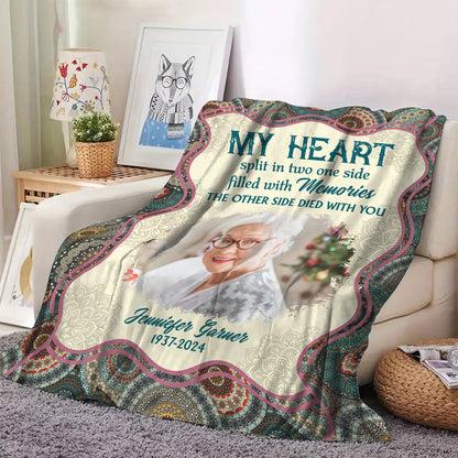 Filled With Memories  Blanket Memorial - Remembrance Gift - Memorial Personalized Custom Blanket - Christmas Gift, Sympathy Gift