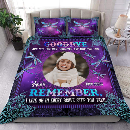 Goodbye Are Not Forever . Personalized Custom Bedding Set - Christmas Gift, Sympathy Gift