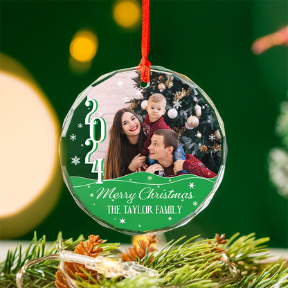 Our Family - Personalized Custom Glass Ornament - Ornament Gift