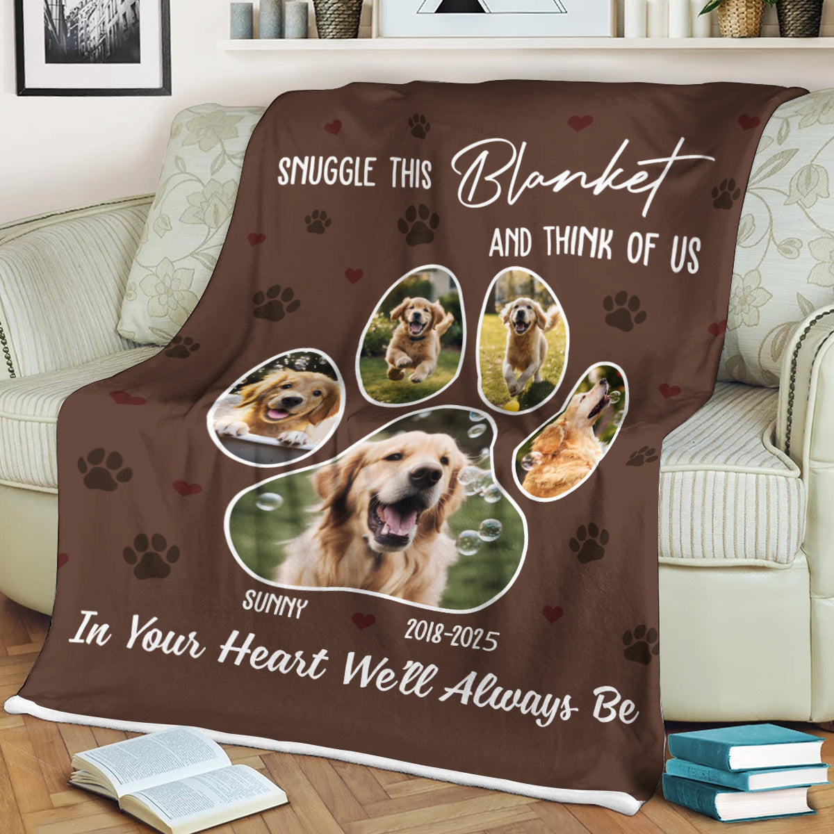 I Will Always Be Custom Pet Photo - Memorial Dog Lover Personalized Custom Blanket - Christmas Gift, Sympathy Gift For Pet Lover