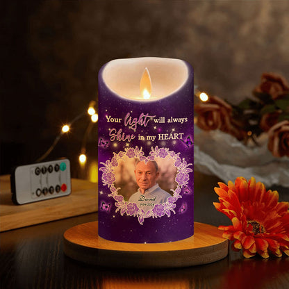 Hearts And Minds Candle  - Personalized Flameless LED Candle