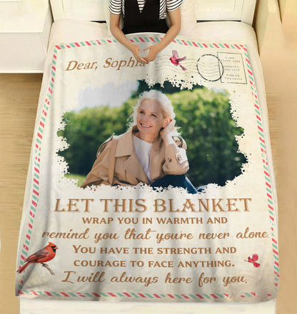 I Will Always Here For You Blanket Memorial - Remembrance Gift - Memorial Personalized Custom Blanket - Christmas Gift, Sympathy Gift