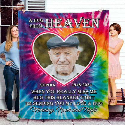 Let It Remind You Peace Blanket Memorial - Remembrance Gift - Memorial Personalized Custom Blanket - Christmas Gift, Sympathy Gift