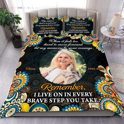 Peace Hug You Day and Night - Memorial Personalized Custom Bedding Set - Christmas Gift, Sympathy Gift