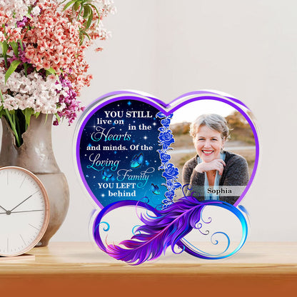 Loving Family You Left Behind - Personalized Acrylic Plaque