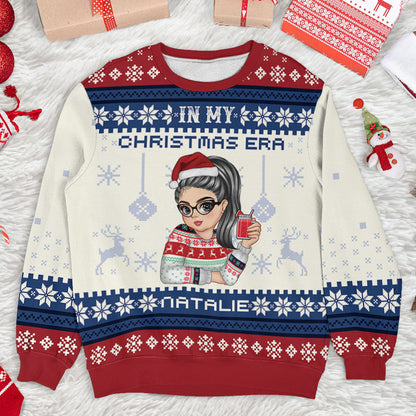 In My Christmas Era - Personalized Custom Ugly Sweatshirt - Unisex Wool Jumper - Christmas Gift For Her